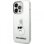 Etui Karl Lagerfeld Hard Case Transparent Choupette Collection do iPhone 14 Pro, przezroczyste