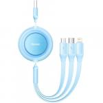 Kabel Baseus Bright Mirror 2 USB-A do Lightning / USB-C / MicroUSB, 1.1m, 3.5A, błękitny