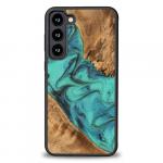 Drewniane etui do Galaxy S23 Plus, Bewood Unique Turquoise