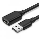 Kabel przejściówka Ugreen USB 2.0 (żeński) - USB 2.0 (męski), przedłużacz 480 Mbps, 1m, czarny