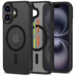 Etui z wymiennymi nakładkami na przyciski Tech-Protect Magmat XT do iPhone 16 do MagSafe, przezroczysto-czarne