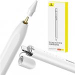 Rysik Baseus Smooth Writing 2 dla iPad / iPad Pro / iPad Air / Mini (2018 i nowsze) + kabel USB-A - Lightning, biały