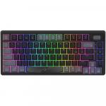 Klawiatura mechaniczna gamingowa, AQIRYS Adara Mini LE RGB, USB-C, czarna