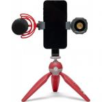 Statyw Joby HandyPod 2 z głowicą kulową, uchwytem GripTight 360 do smartfona i adapterem do GoPro, czerwony