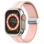 Silikonowy pasek Bizon Strap Watch Silicone L do Apple Watch 44/45/46/49mm, różowy