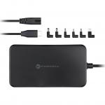 Uniwersalny zasilacz sieciowy do laptopa Forcell F-Energy Laptop power adapter USB-C PD 65W z wymiennymi końcówkami, czarny