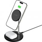 Ładowarka indukcyjna Tech-Protect Qi15W A39 2w1 Magnetic Stand and Wireless Charger do MagSafe, Qi, czarna