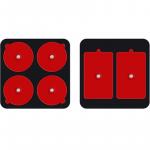 Podkładki pod elektrody Therabody PowerDot 2.0 Replacement Pads, czerwone