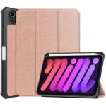 Etui Bizon Case Tab Lizard do Apple iPad Mini 7 2024 / 6 2021, różowozłote