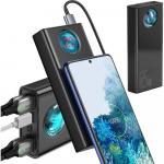 OUTLET: Power Bank, Baseus Amblight 30000 mAh 65W, 4x USB-A, 1x MicroUSB, 1x Lightning, 1x USB-C, czarny