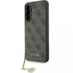 Etui Guess 4G Charms Collection do Galaxy A36 5G, brązowe