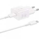 Ładowarka sieciowa Samsung EP-T2510XW 25W Fast Charge + kabel USB-C, biała