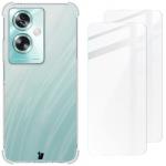 Etui + 2x szkło hartowane Bizon Case Clear Pack do Oppo A79 5G