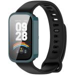 Etui ze szkłem do zegarka Bizon Case+Glass Watch do Xiaomi Smart Band 9 Active / Redmi Band 3, zielone