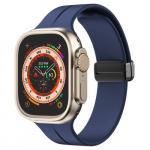 Silikonowy pasek Bizon Strap Watch Silicone L do Apple Watch 44/45/46/49mm, granatowy