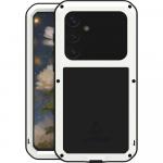 Etui pancerne + szkło LOVE MEI Powerful do Galaxy S25 Plus, białe