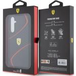 Etui Ferrari HardCase Twist Metal Logo do Samsung Galaxy S23 FE, czarne