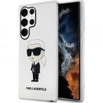 Etui Karl Lagerfeld Hard Case Transparent Ikonik Karl Lagerfeld do Galaxy S23 Ultra, przezroczyste