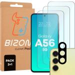 3x Szkło hartowane + szybka na aparat Bizon Glass Clear 2 Pack do Galaxy A56 5G