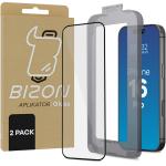 Szkło hartowane z ramką do łatwej aplikacji Bizon Glass Aplikator do iPhone 16 Pro, 2 sztuki
