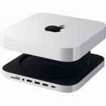 Stacja, hub USB-C, podstawka Satechi Aluminum Stand Hub do Mac Mini, 3x USB-A / 1x USB-C / SD / Jack 3.5 mm, srebrna