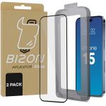Szkło hartowane z ramką do łatwej aplikacji Bizon Glass Aplikator do iPhone 15, 2 sztuki