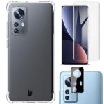 Etui + 2x folia Bizon Case Clear Pack do Xiaomi 12/12x, przezroczyste