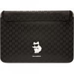 Etui Karl Lagerfeld Sleeve Saffiano Monogram Choupette Macbook 13\'\' / 14\'\', czarne