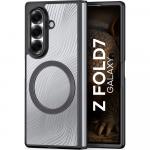 Etui Dux Ducis Aimo Mag do MagSafe do Galaxy Z Fold7, przezroczyste z czarną ramką