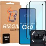 2x Szkło + szybka na aparat Bizon Edge 2 Pack do Nothing Phone (3a)