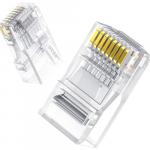 Wtyk RJ45 Ugreen Cat 6, 100 sztuk, przezroczyste