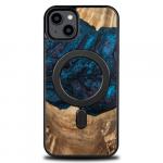 Drewniane etui do iPhone 15 Plus, Bewood Unique Planets Neptun do MagSafe