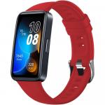 Silikonowy pasek Fixed Silicone Strap do Huawei Band 10 / 9 / 8, czerwony