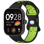 Pasek Bizon Strap Watch Octo do Xiaomi Smart Band 9 Pro/8 Pro / Redmi Watch 5/4, czarno-zielony