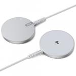 Ładowarka indukcyjna ESR Qi2 Mini Wireless Charger Halolock 15W dla iPhone z MagSafe, srebrna