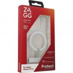 Etui Zagg Crystal Palace Snap MagSafe Kickstand do iPhone 15 Pro, przezroczyste