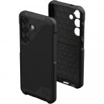 Etui pancerne Urban Armor Gear Metropolis LT Magnet Kevlar do Galaxy S25, czarne z kevlarem
