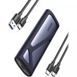 Kieszeń na dysk Ugreen / obudowa dysku twardego CM400 90264 na dysk SSD M.2 z portem USB-C 3.2, szara
