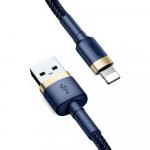 Kabel Baseus Cafule USB-A do Lightning 1m, niebiesko-złoty
