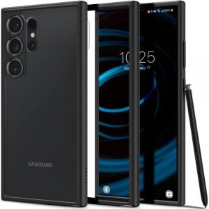 Etui Spigen Ultra Hybrid do Galaxy S24 Ultra, przezroczysto-czarne