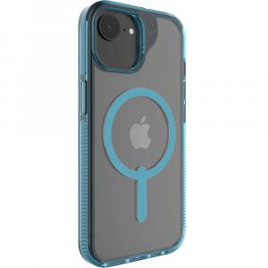 Etui Zagg Santa Cruz Snap do iPhone 16e / 15 / 14 / 13 do MagSafe, przeźroczysto-błękitne