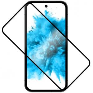 Szkło hartowane Fixed Full Cover 2.5D Tempered Glass do Google Pixel 9a, czarna ramka