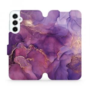 Etui z klapką do Galaxy M34 5G, Mobiwear Book, fioletowe