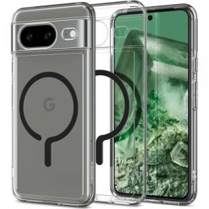 Etui Spigen Ultra Hybrid OneTap Metal Ring do Pixel 8, przezroczysto-czarne