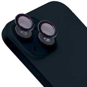 Szkło hartowane na aparat Bizon Glass Snap Lens do iPhone 14/14 Plus, 1 zestaw, czarna ramka