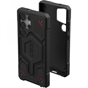 Etui pancerne Urban Armor Gear Monarch Pro Kevlar Magnet do Galaxy S25 Ultra, czarne z kevlarem