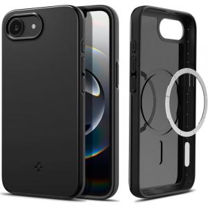 Etui Spigen Thin Fit Mag do MagSafe do iPhone 16e, czarne