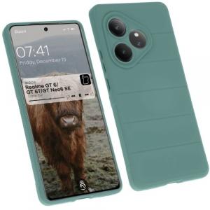 Pancerne etui Bizon Case Tur do Realme GT 6 / GT 6T / GT Neo6 SE, ciemnozielone