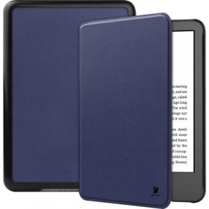 Etui Bizon Case Tab Croc do Amazon Kindle 12 2024 / 11 2022, granatowe