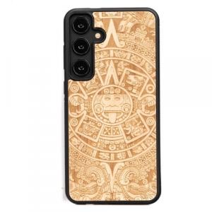 Drewniane etui do Galaxy A35 5G, Bewood Kalendarz Aztecki Aniegre